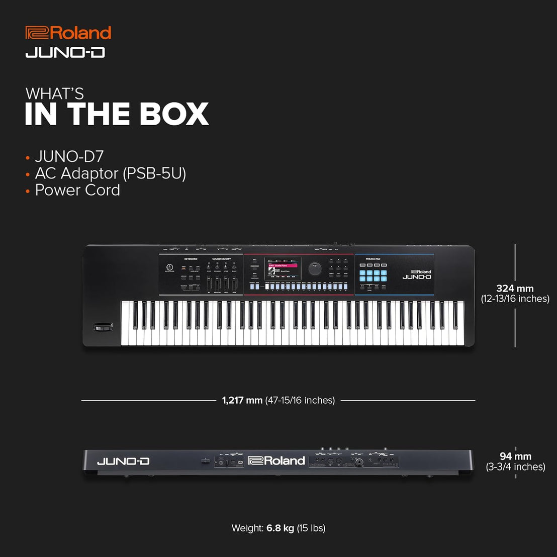 Đàn Synthesizer Roland JUNO-D7 76-Phím-Mai Nguyên Music