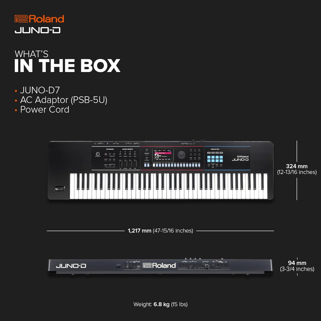 Đàn Synthesizer Roland JUNO-D7 76-Phím-Mai Nguyên Music
