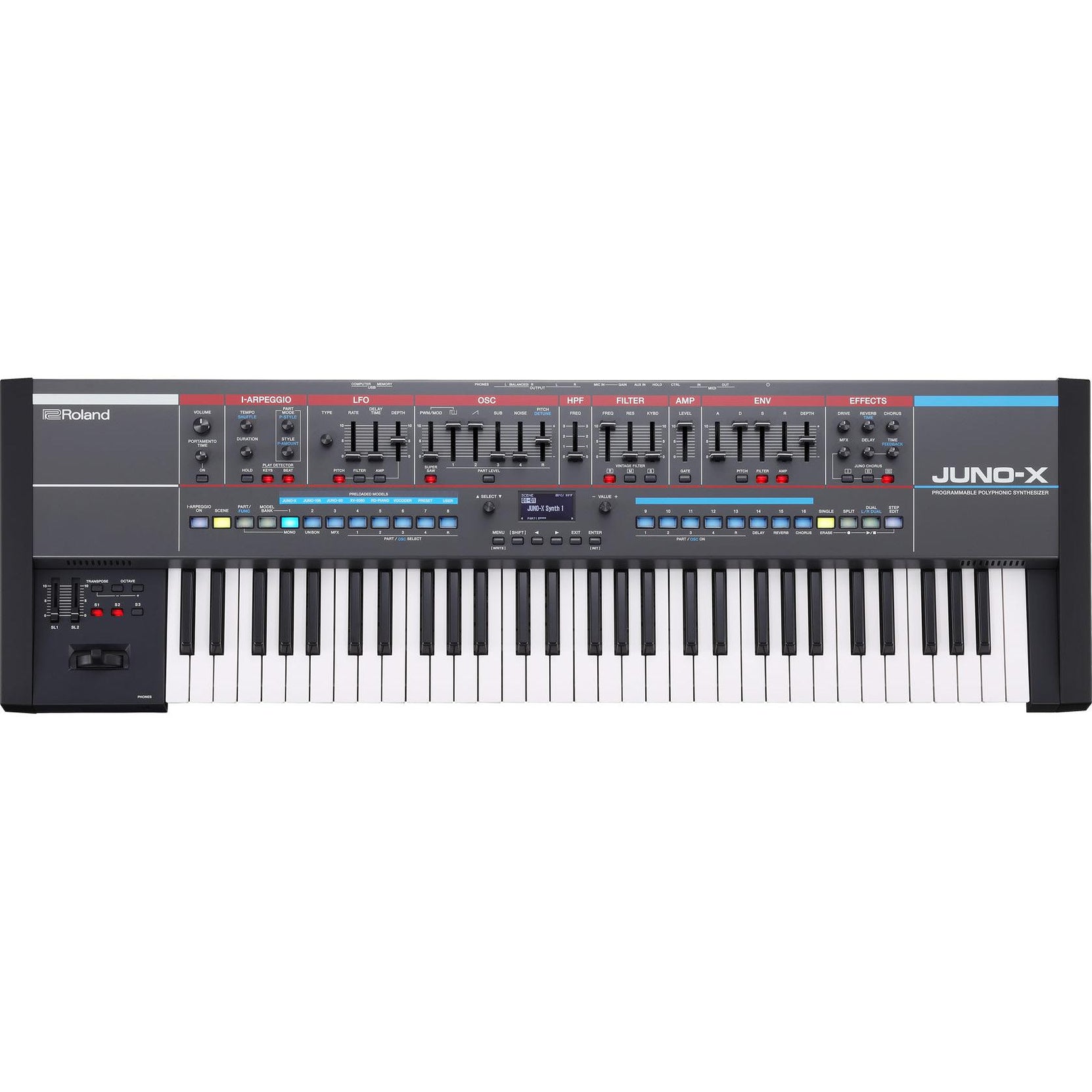 Đàn Synthesizer Roland Juno-X 61-Phím-Mai Nguyên Music