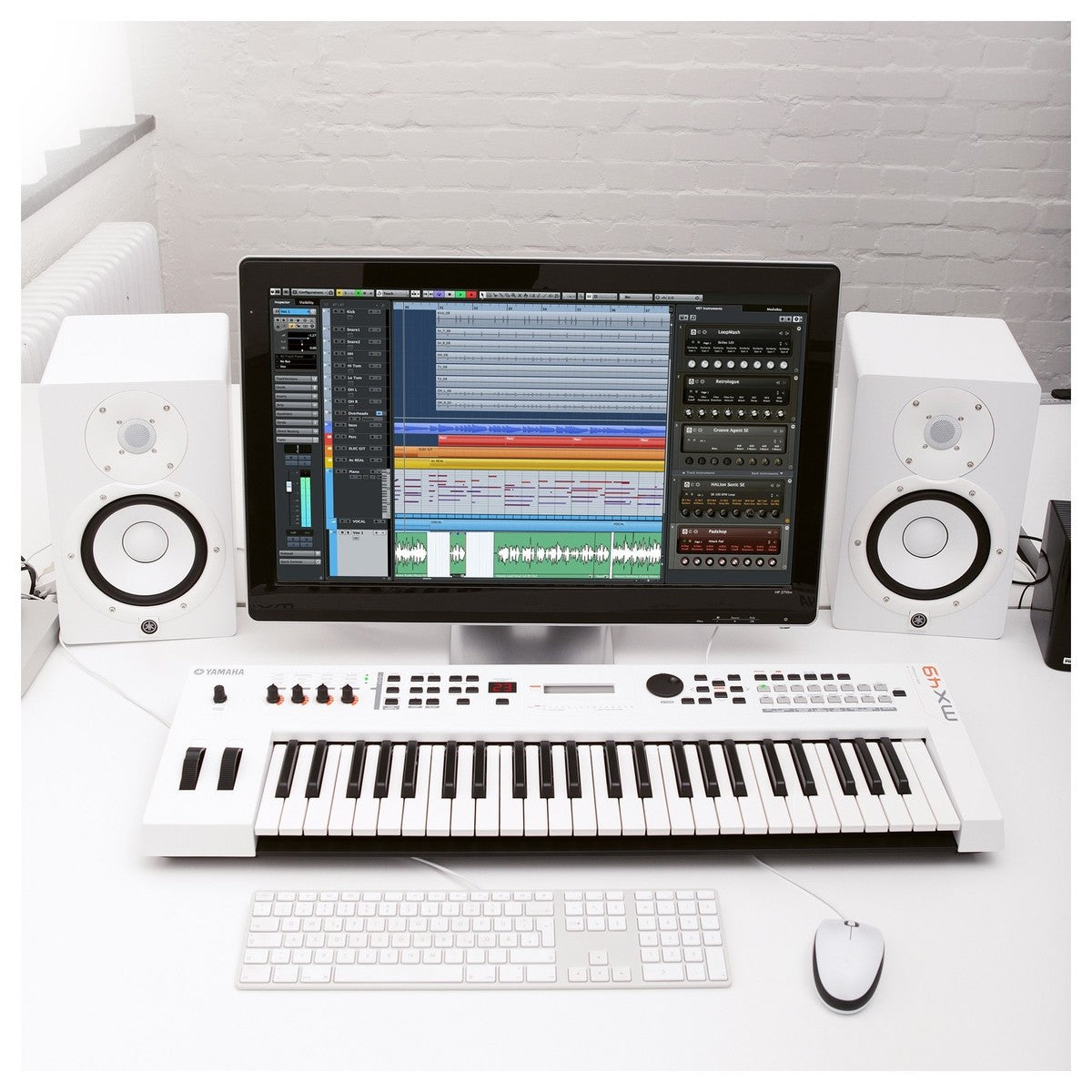 Đàn Synthesizer/Controller Yamaha MX49 49-Phím, White-Mai Nguyên Music