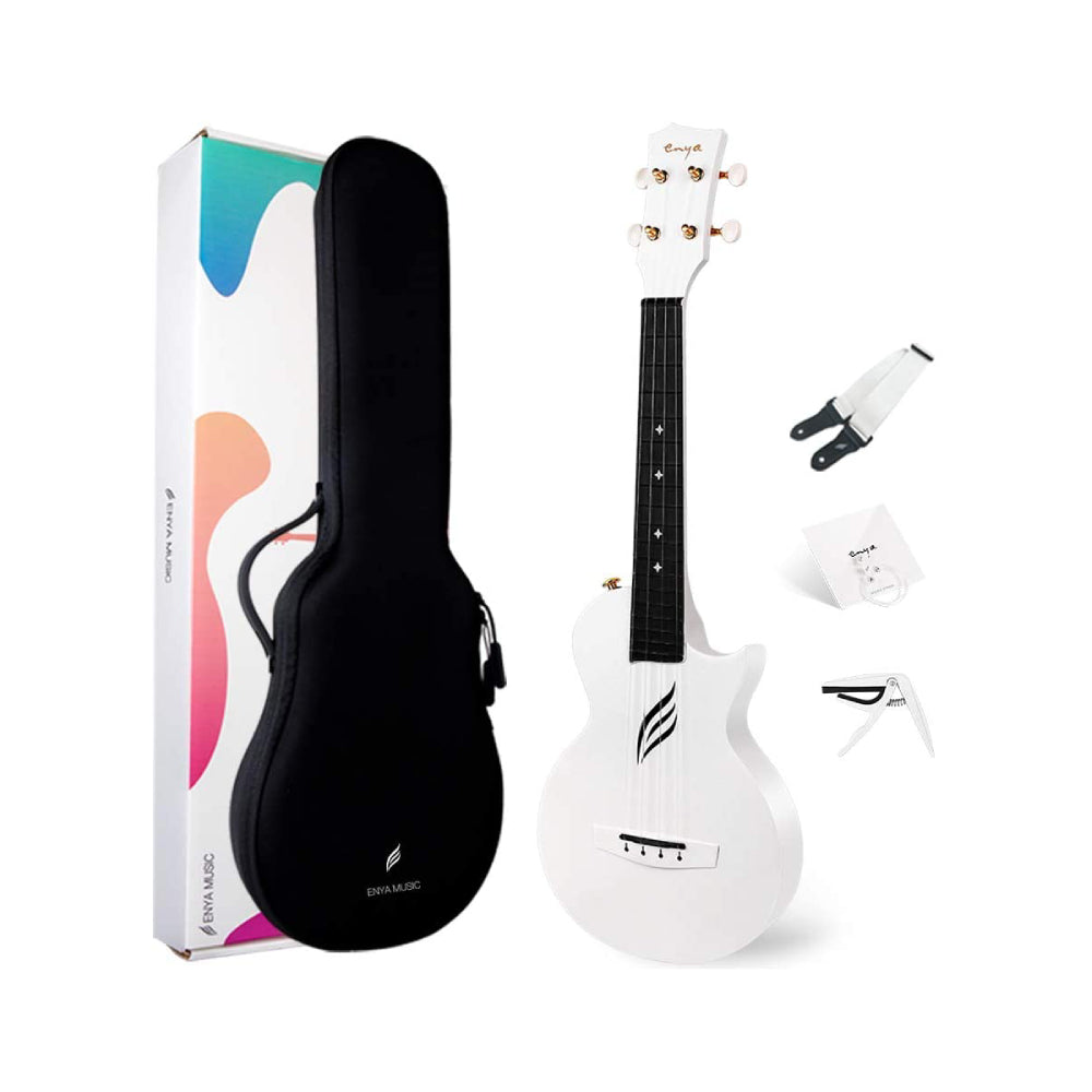 Đàn Ukulele Concert Enya Nova U, White-Mai Nguyên Music