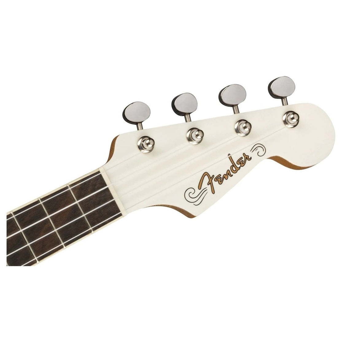 Đàn Ukulele Concert Fender Fullerton Jazzmaster FB Walnut, Olympic White-Mai Nguyên Music