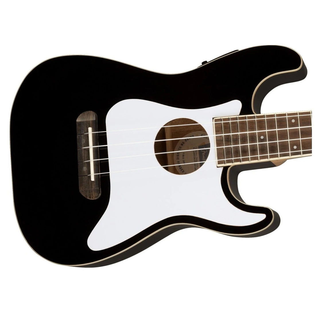 Đàn Ukulele Concert Fender Fullerton Strat FB Walnut, Black-Mai Nguyên Music