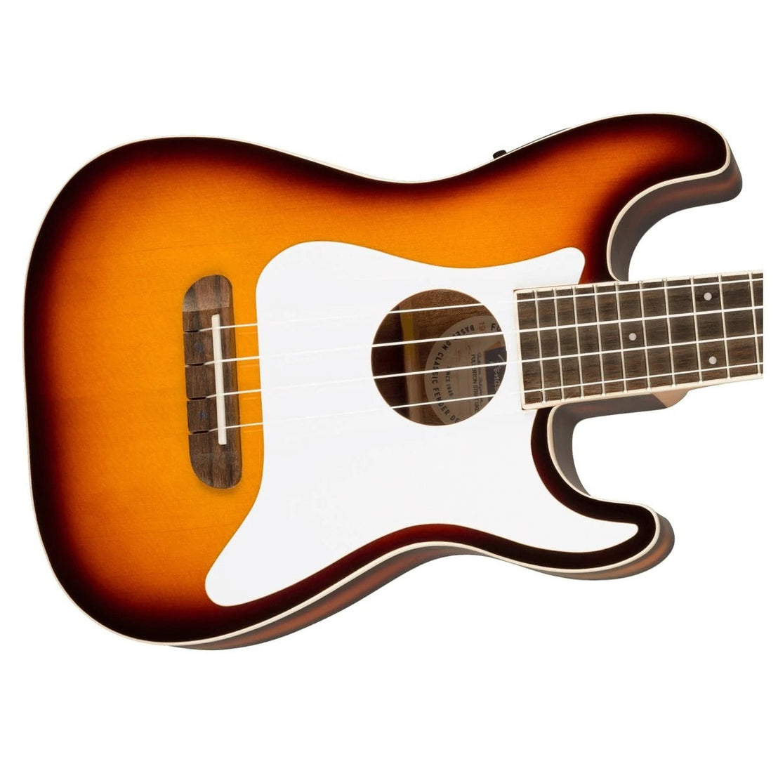 Đàn Ukulele Concert Fender Fullerton Strat FB Walnut, Sunburst-Mai Nguyên Music