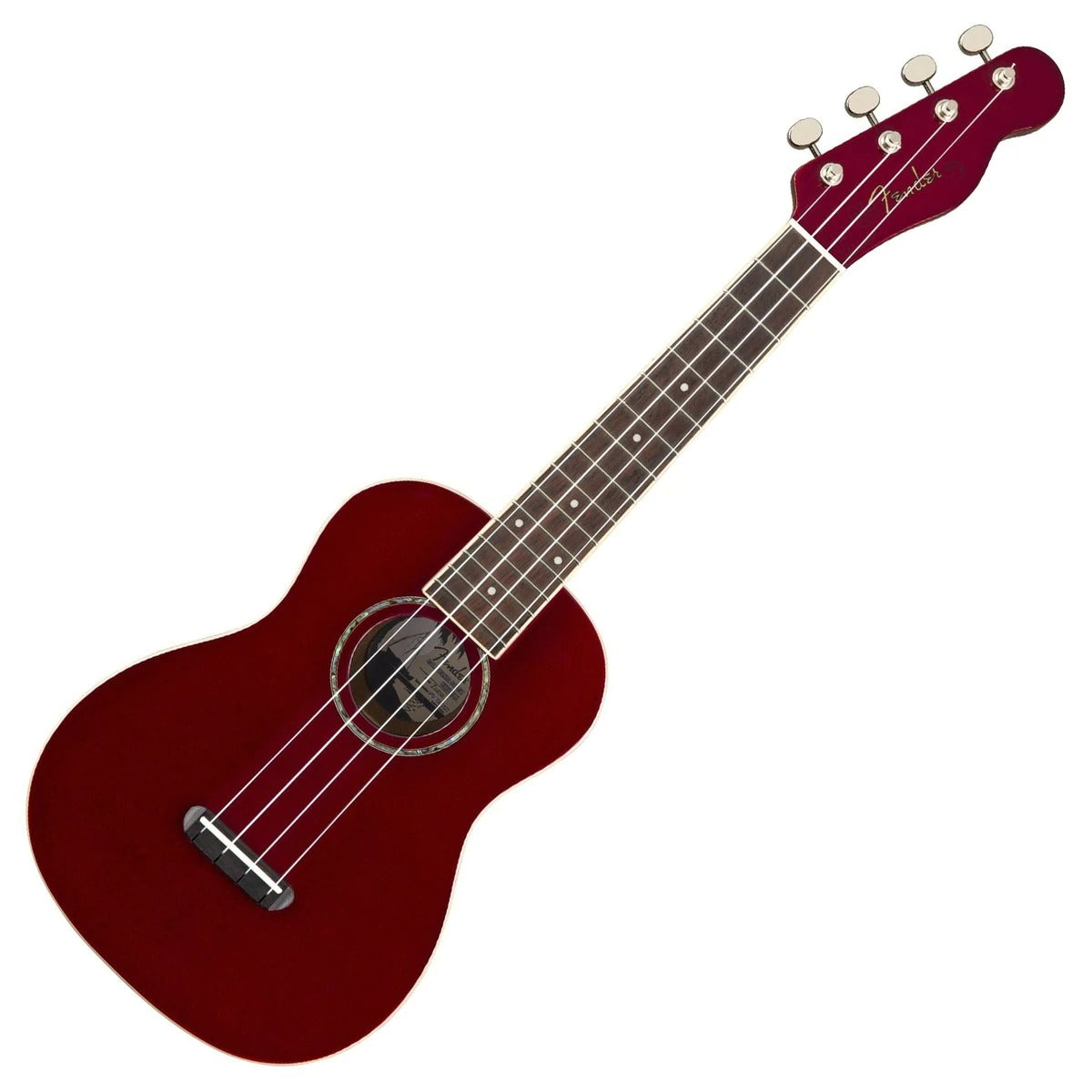 Đàn Ukulele Concert Fender Zuma Classic FB Walnut, Candy Apple Red-Mai Nguyên Music