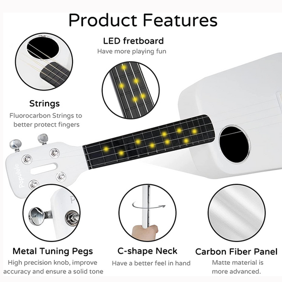 Đàn Ukulele Concert Populele 2 Pro Smart-Mai Nguyên Music