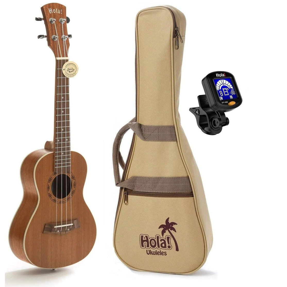 Đàn Ukulele Hola Deluxe Series Concert, Mahogany-Mai Nguyên Music