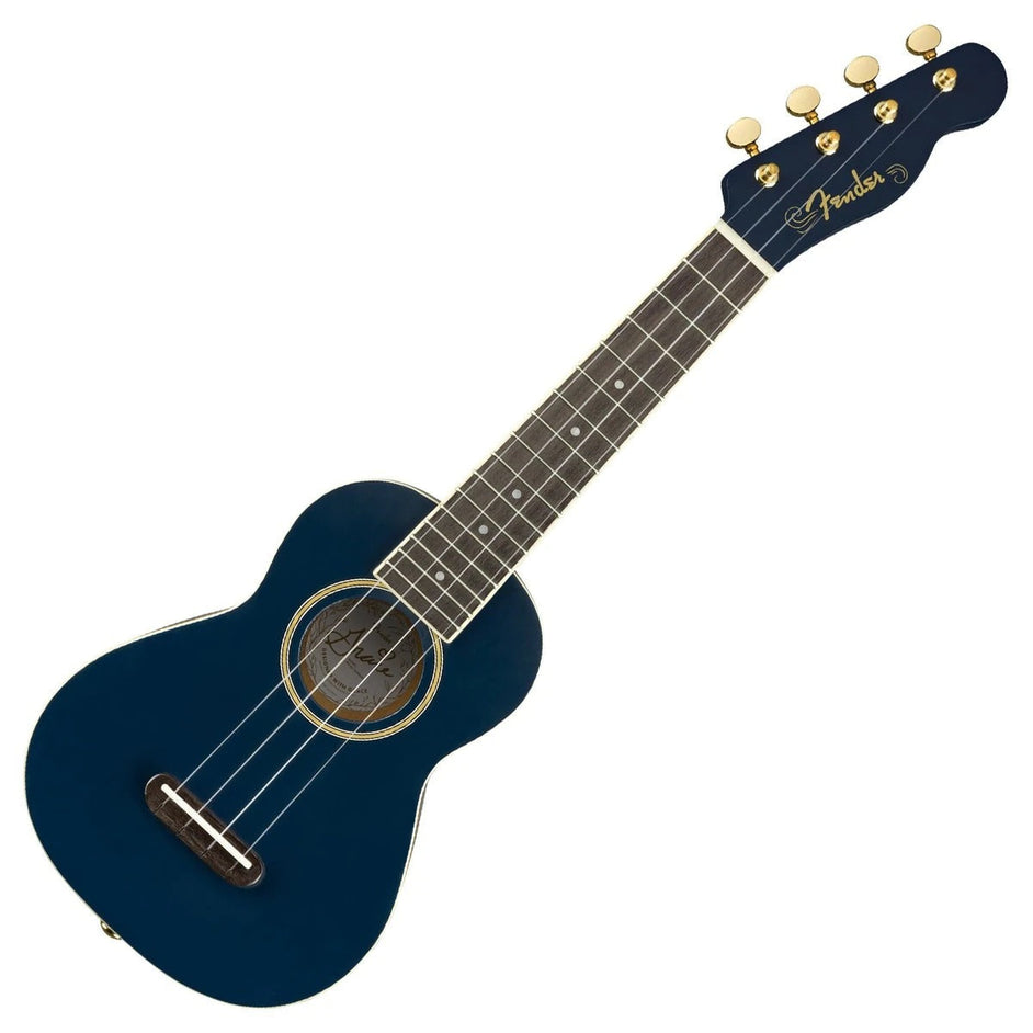 Đàn Ukulele Soprano Fender Grace VanderWaal Moonlight FB Walnut, Moonlight Navy Blue-Mai Nguyên Music