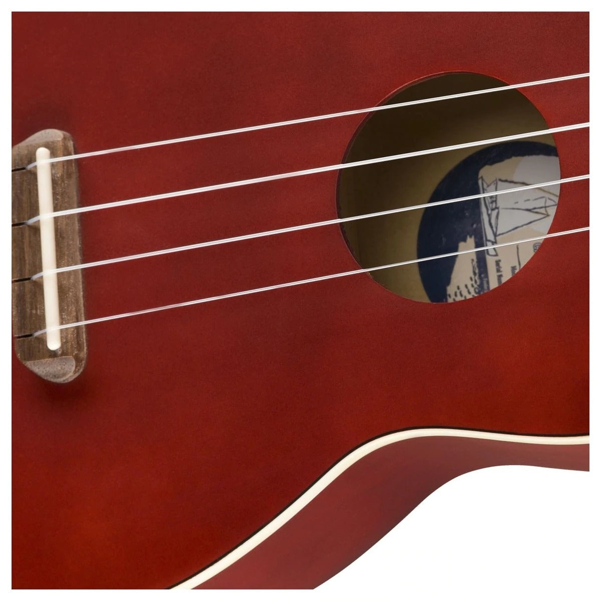 Đàn Ukulele Soprano Fender Venice FB Walnut, Cherry-Mai Nguyên Music