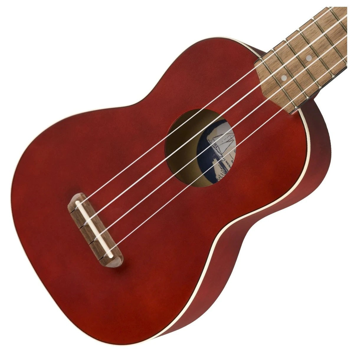 Đàn Ukulele Soprano Fender Venice FB Walnut, Cherry-Mai Nguyên Music