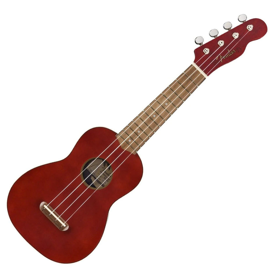 Đàn Ukulele Soprano Fender Venice FB Walnut, Cherry-Mai Nguyên Music