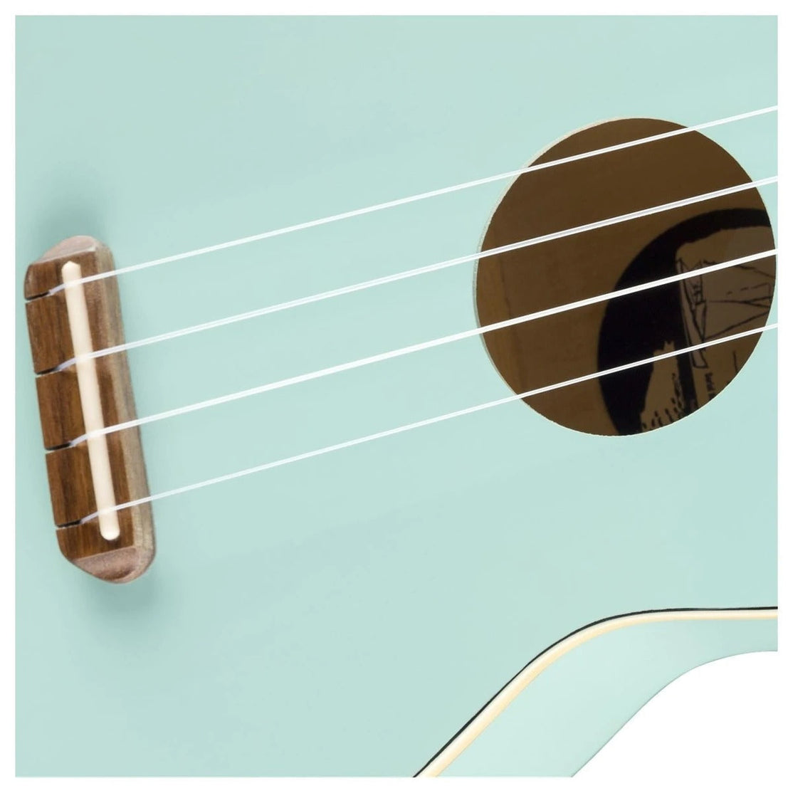 Đàn Ukulele Soprano Fender Venice FB Walnut, Daphne Blue-Mai Nguyên Music