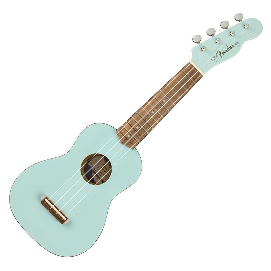 Đàn Ukulele Soprano Fender Venice FB Walnut, Daphne Blue-Mai Nguyên Music