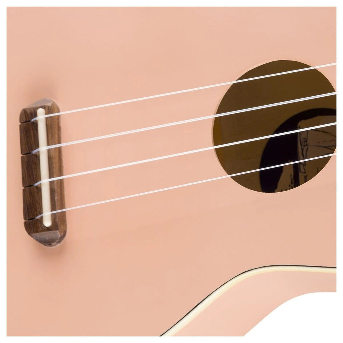 Đàn Ukulele Soprano Fender Venice FB Walnut, Shell Pink-Mai Nguyên Music