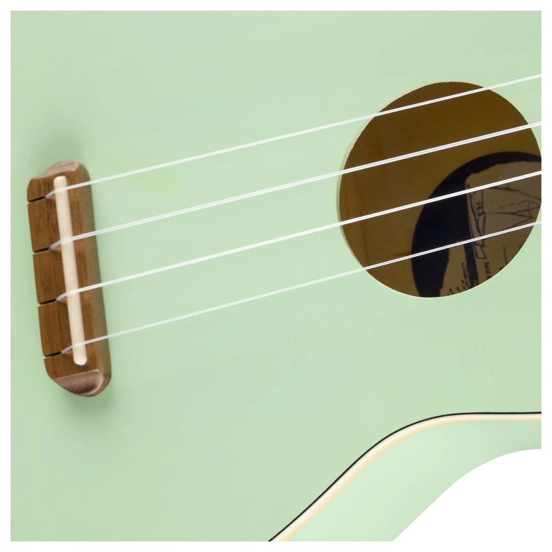 Đàn Ukulele Soprano Fender Venice FB Walnut, Surf Green-Mai Nguyên Music