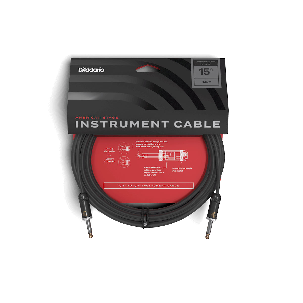 Dây Cáp Kết Nối D'Addario PW-AMSG-15 American Stage Instrument, 15 feet-Mai Nguyên Music