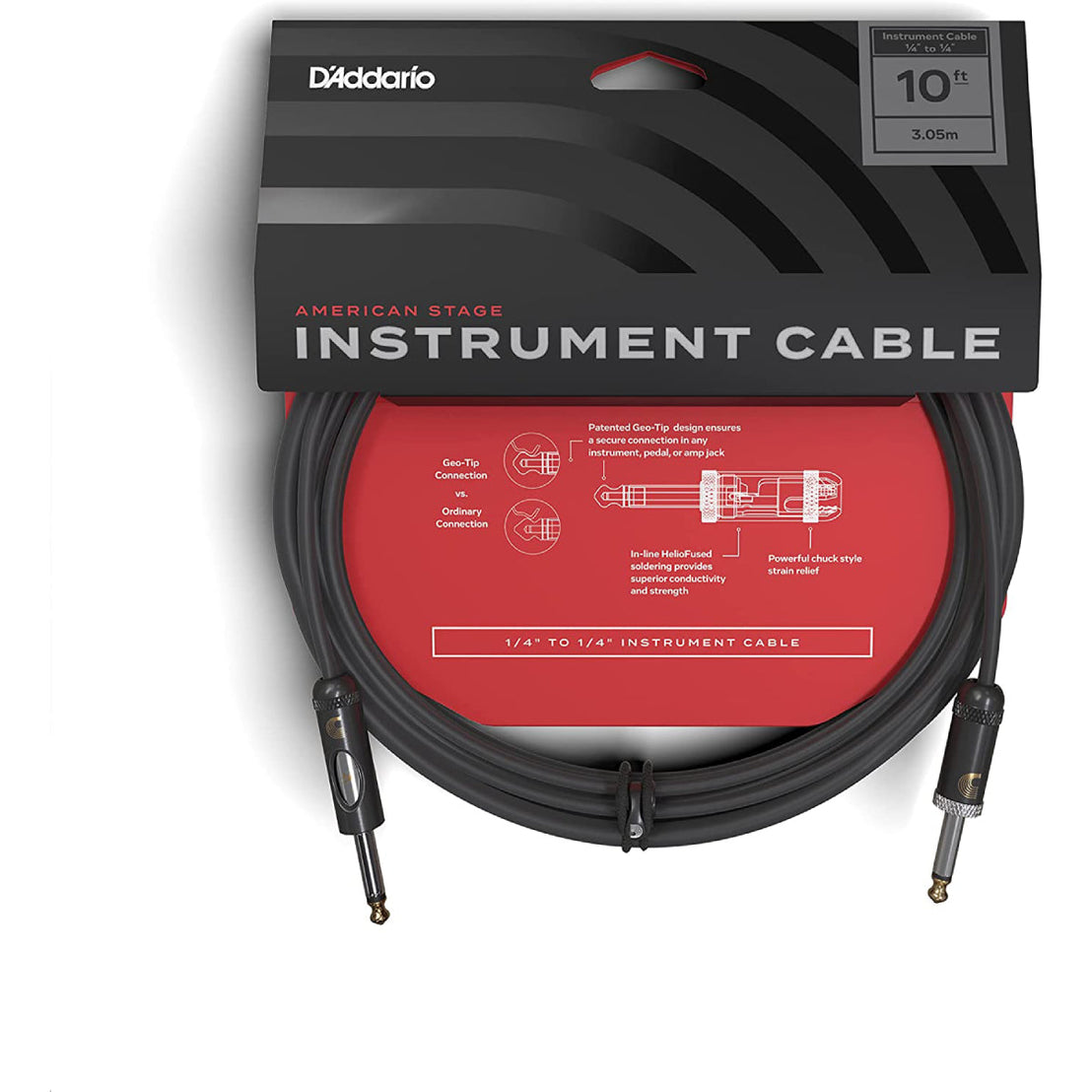 Dây Cáp Kết Nối D'Addario PW-AMSK-15 American Stage Kill Switch Instrument, 15ft-Mai Nguyên Music