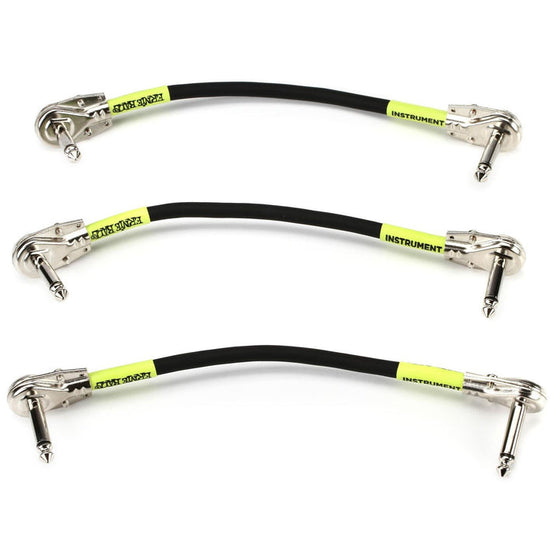 Dây Cáp Kết Nối Ernie Ball Flat Angle Patch Cable, 6 Inch (3 Sợi)-Mai Nguyên Music
