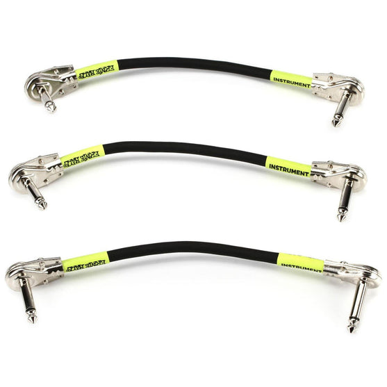 Dây Cáp Kết Nối Ernie Ball Flat Angle Patch Cable, 6 Inch (3 Sợi)-Mai Nguyên Music