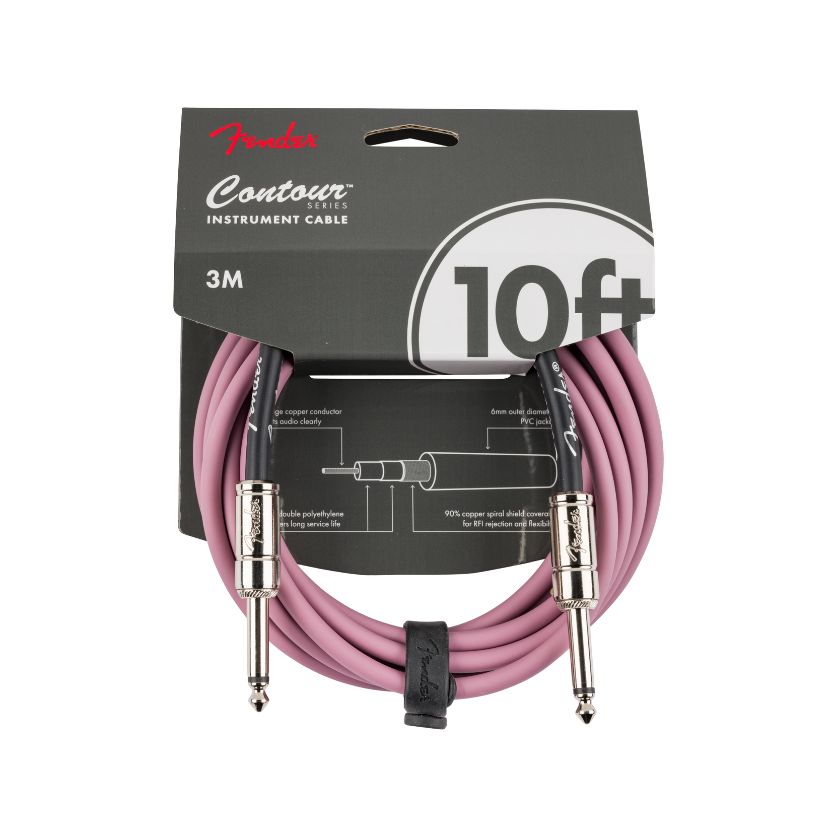 Dây Cáp Kết Nối Fender Contour 10' Instrument Cable-Mai Nguyên Music