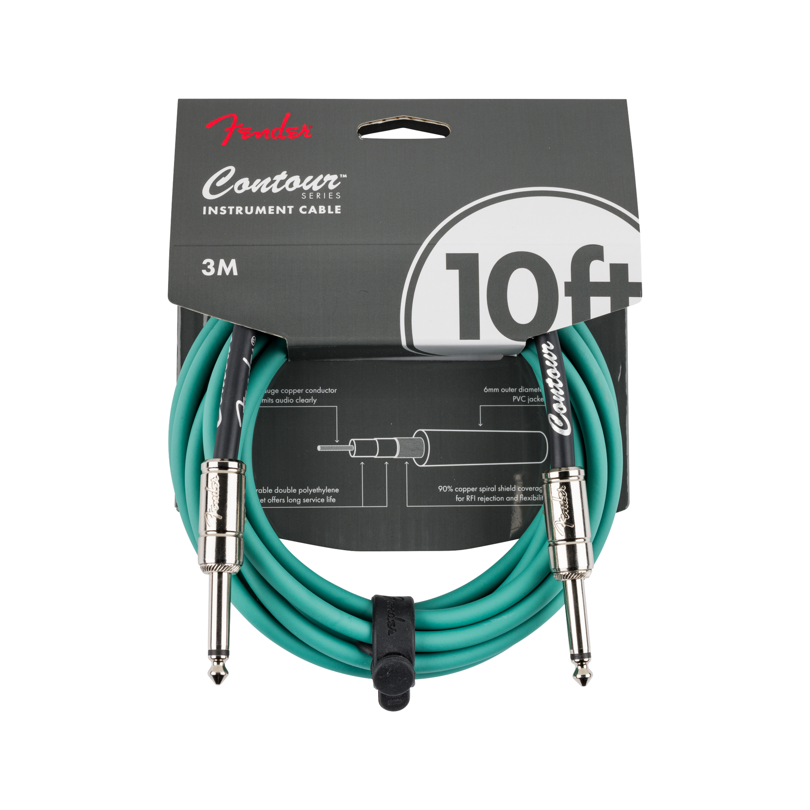 Dây Cáp Kết Nối Fender Contour 10' Instrument Cable-Mai Nguyên Music