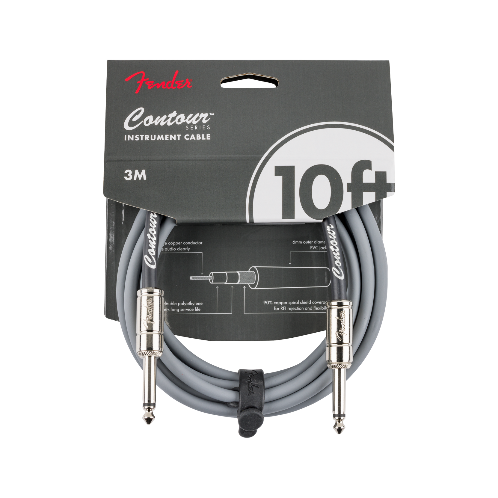 Dây Cáp Kết Nối Fender Contour 10' Instrument Cable-Mai Nguyên Music