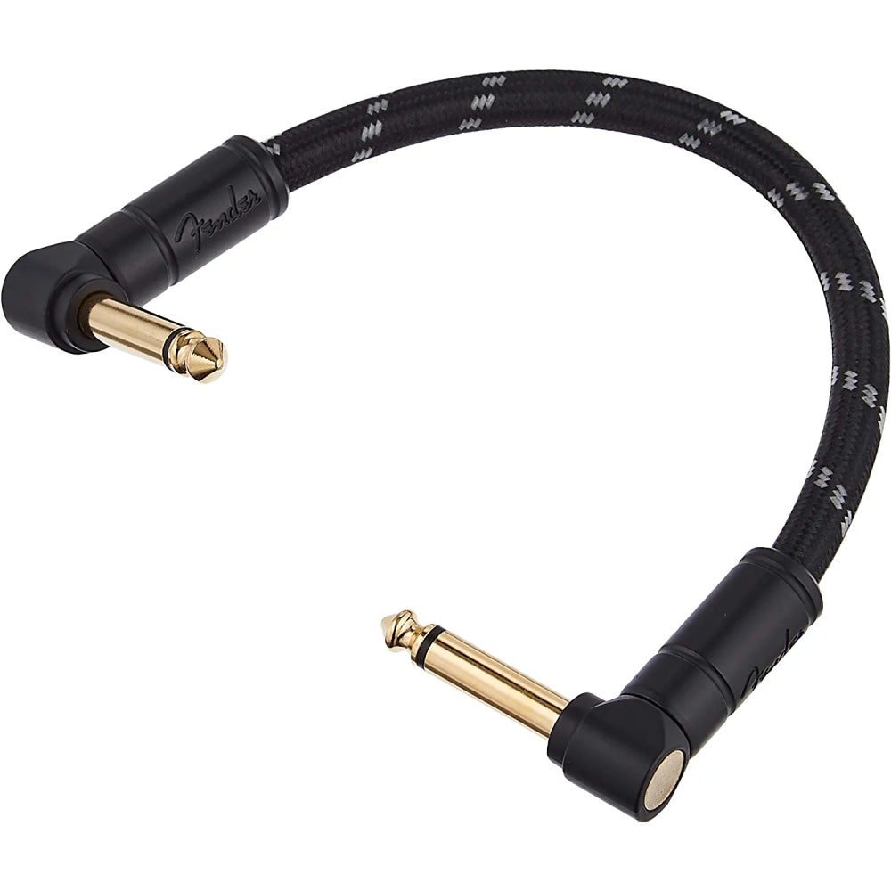 Dây Cáp Kết Nối Fender Deluxe Series Patch, 6inch, Black Tweed, Bowl of 20-Mai Nguyên Music