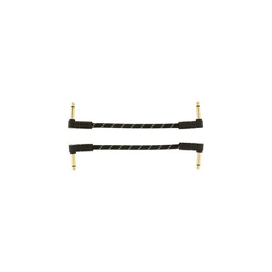 Dây Cáp Kết Nối Fender Deluxe Series Patch, Black Tweed, 2 Pack-Mai Nguyên Music