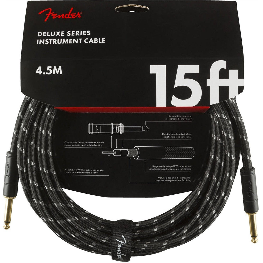 Dây Cáp Kết Nối Fender Deluxe Series Tweed-Mai Nguyên Music
