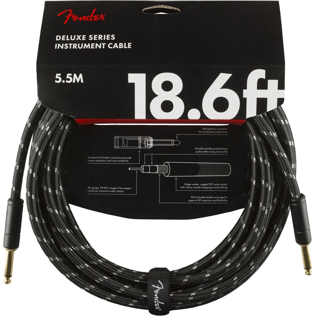 Dây Cáp Kết Nối Fender Deluxe Series Tweed-Mai Nguyên Music