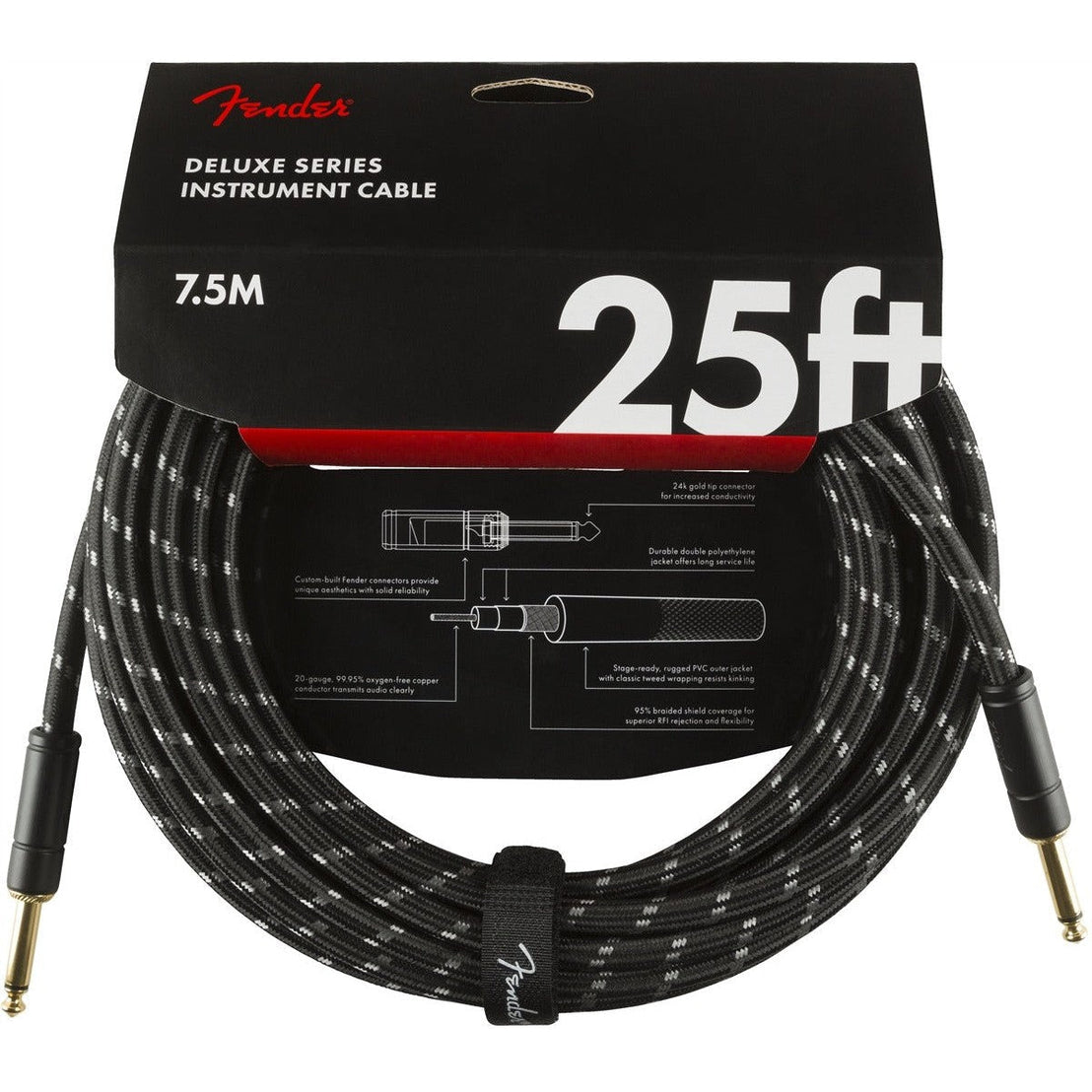 Dây Cáp Kết Nối Fender Deluxe Series Tweed-Mai Nguyên Music