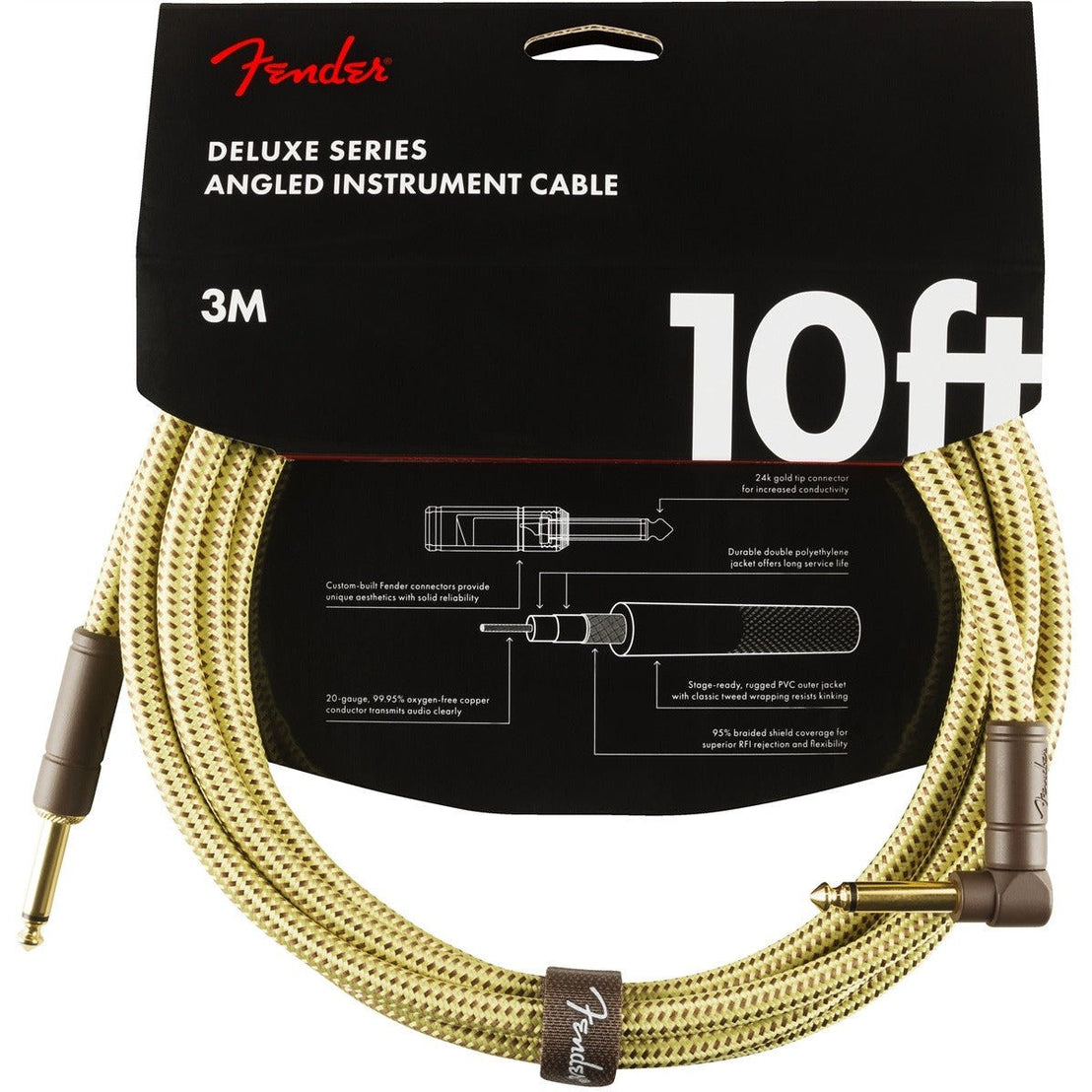 Dây Cáp Kết Nối Fender Deluxe Series Tweed-Mai Nguyên Music