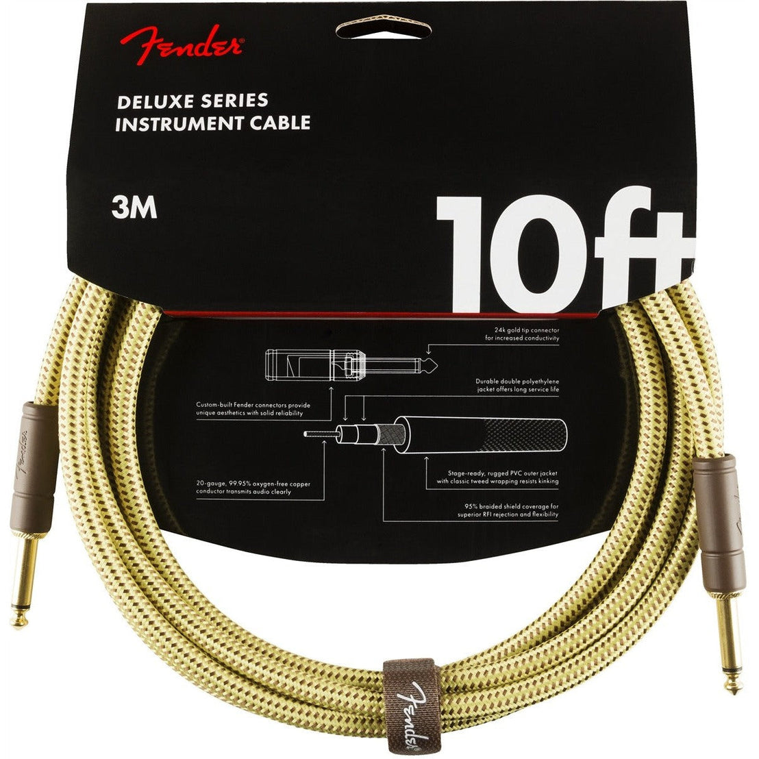 Dây Cáp Kết Nối Fender Deluxe Series Tweed-Mai Nguyên Music