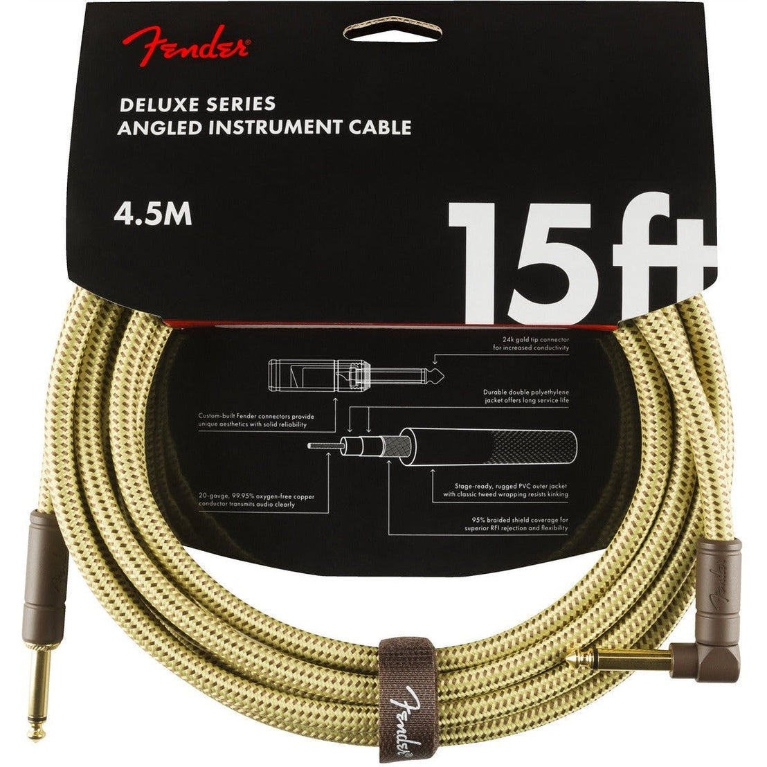 Dây Cáp Kết Nối Fender Deluxe Series Tweed-Mai Nguyên Music