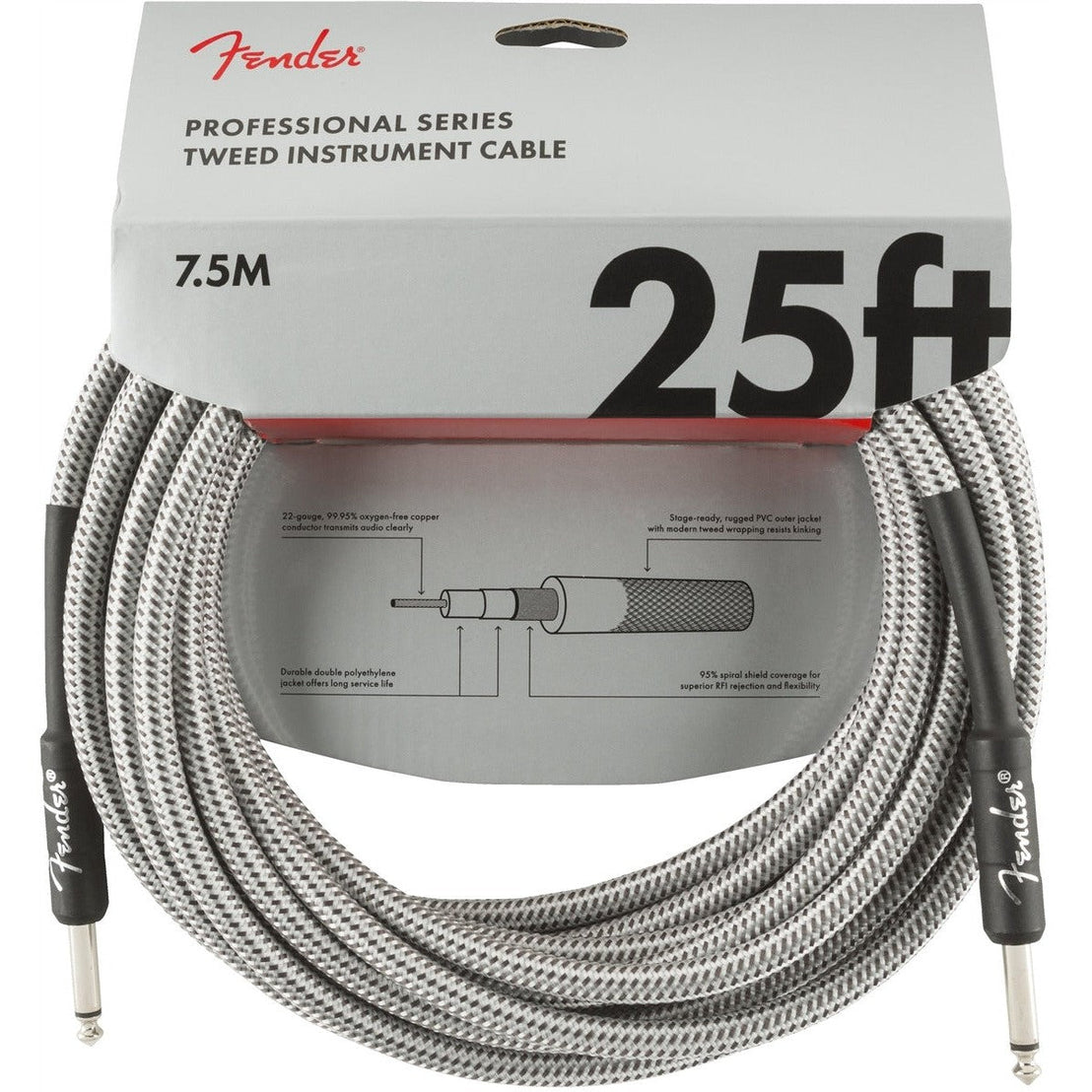 Dây Cáp Kết Nối Fender Professional Series Tweed-Mai Nguyên Music