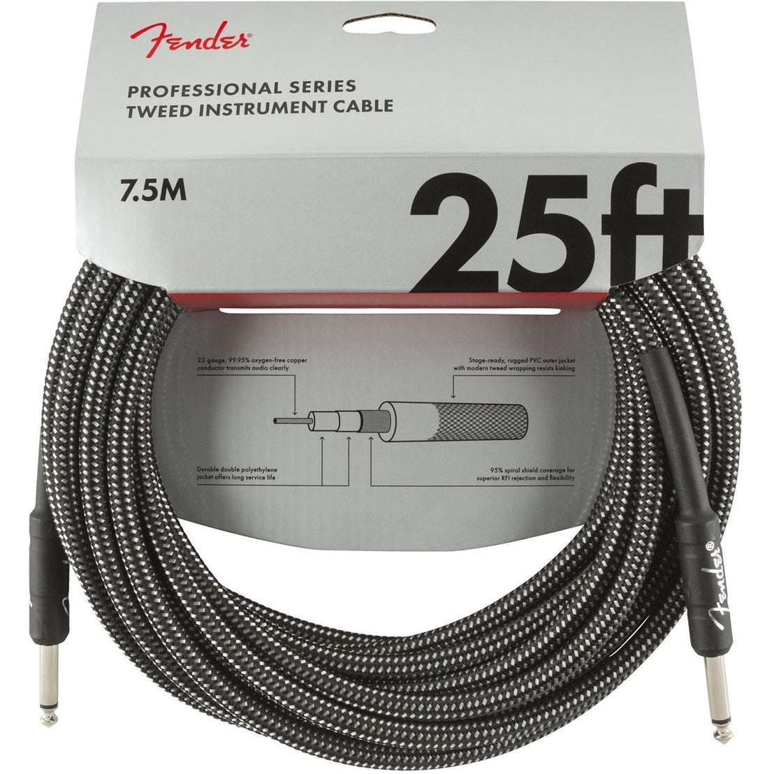Dây Cáp Kết Nối Fender Professional Series Tweed-Mai Nguyên Music
