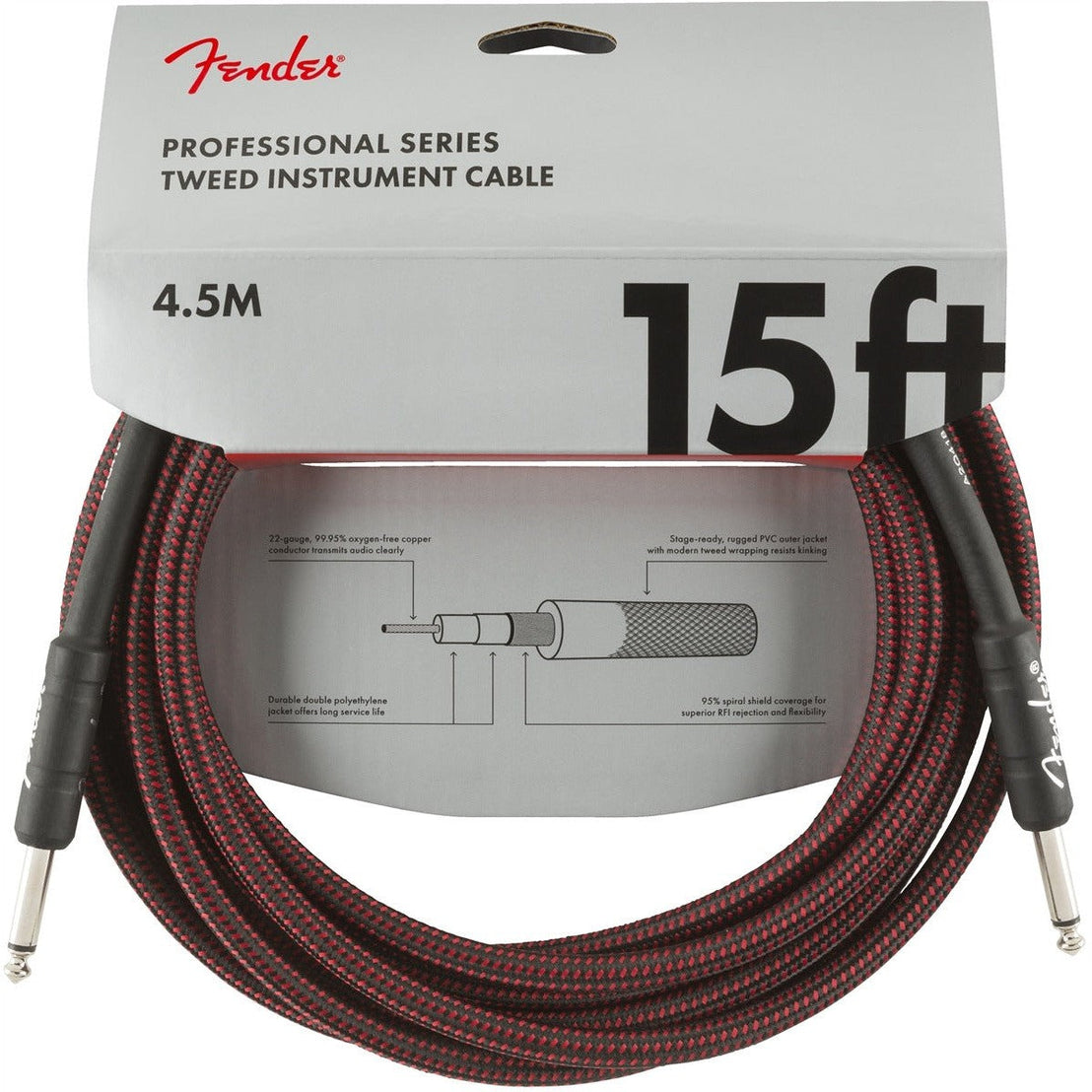 Dây Cáp Kết Nối Fender Professional Series Tweed-Mai Nguyên Music