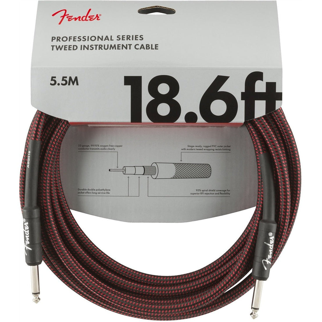 Dây Cáp Kết Nối Fender Professional Series Tweed-Mai Nguyên Music