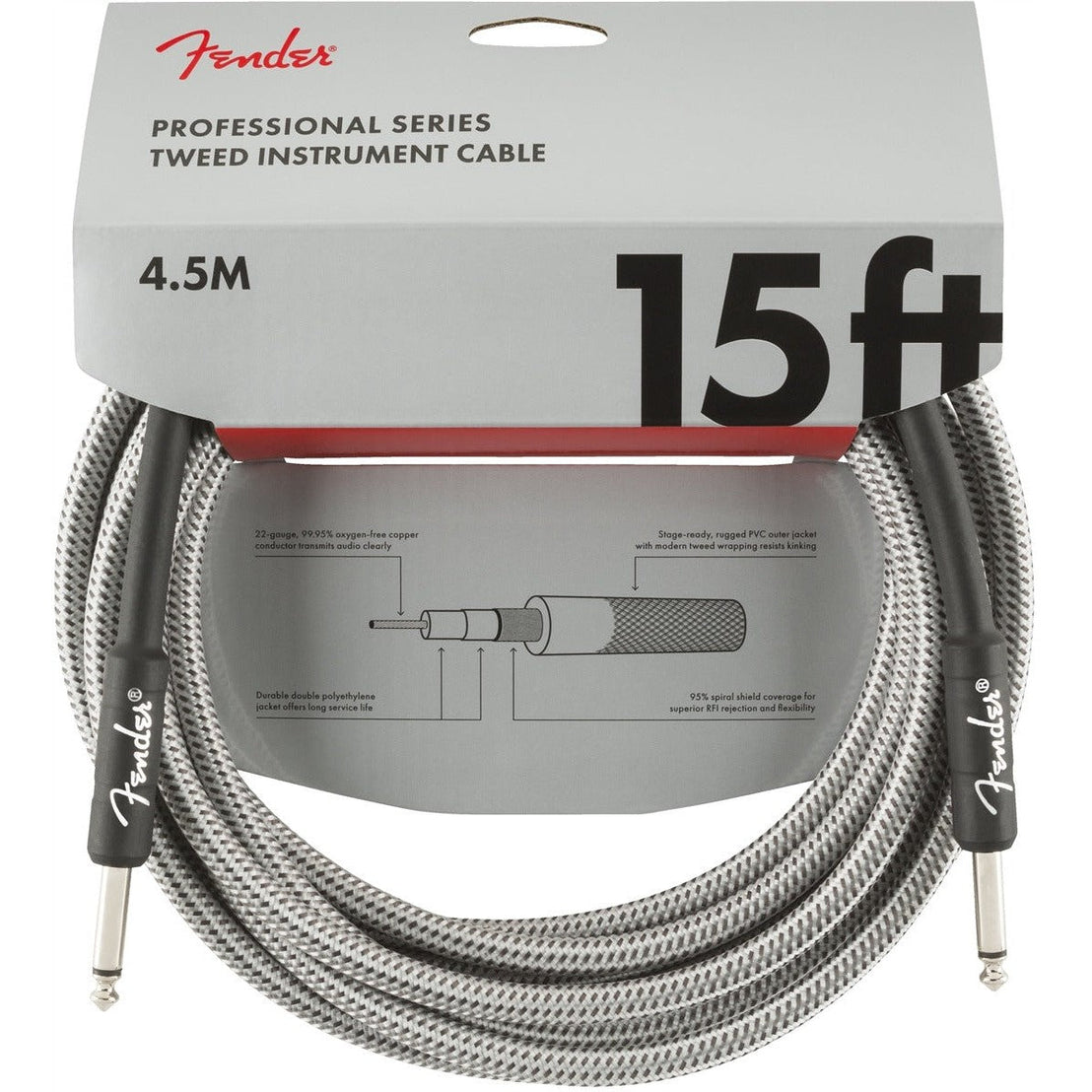 Dây Cáp Kết Nối Fender Professional Series Tweed-Mai Nguyên Music