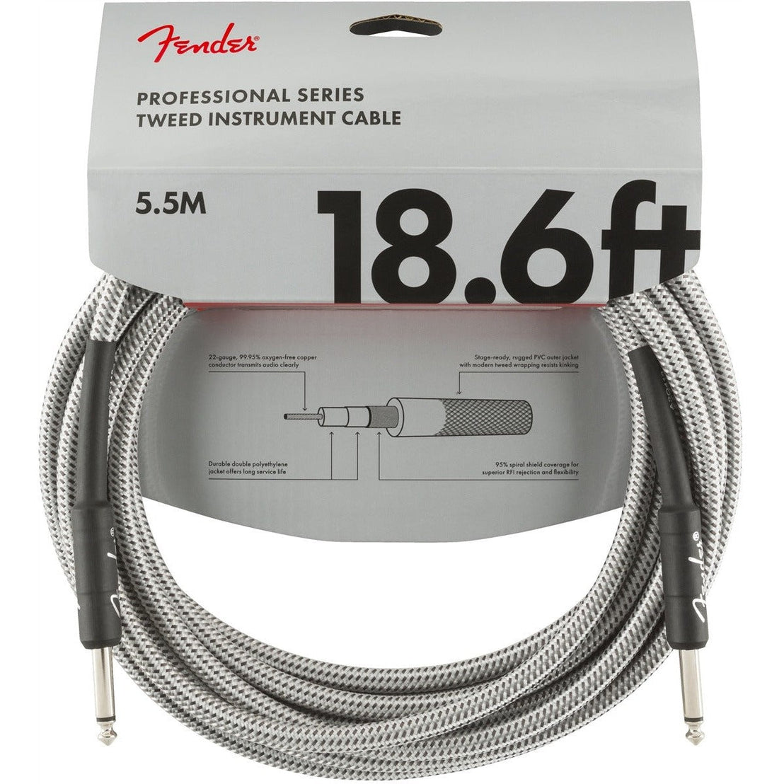 Dây Cáp Kết Nối Fender Professional Series Tweed-Mai Nguyên Music