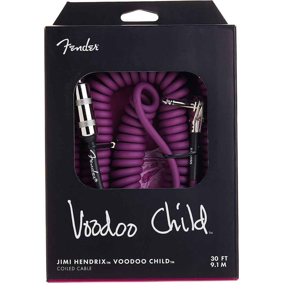 Dây Cáp Kết Nối Guitar Fender Jimi Hendrix Voodoo Child, Purple, 30ft-Mai Nguyên Music