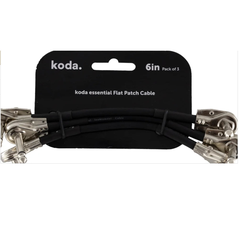 Dây Cáp Kết Nối Koda Essential Flat Patch, 6inch, Pack of 3-Mai Nguyên Music