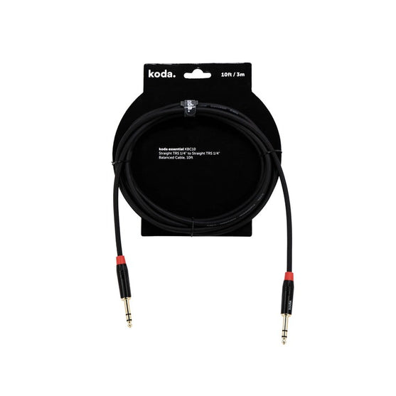 Dây Cáp Kết Nối Koda Essential Straight TRS 1/4 Inch To Straight TRS 1/4 Inch Balanced-Mai Nguyên Music