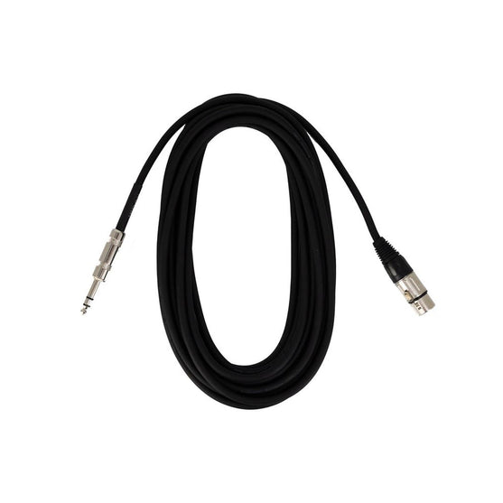 Dây Cáp Kết Nối Koda Essential XLR (Female) to 1/4inch Microphone, 20ft, Black-Mai Nguyên Music