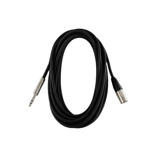 Dây Cáp Kết Nối Koda Essential XLR (Male) to 1/4inch Microphone, 20ft, Black-Mai Nguyên Music
