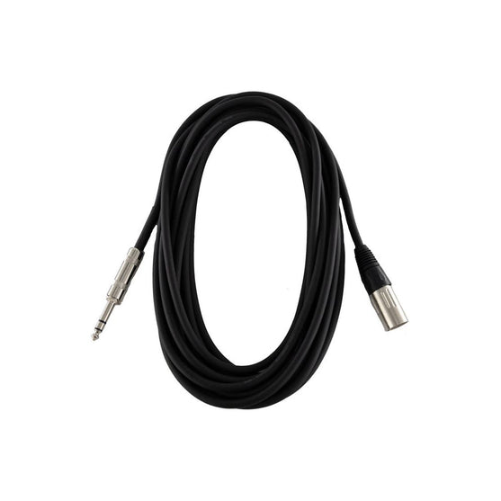 Dây Cáp Kết Nối Koda Essential XLR (Male) to 1/4inch Microphone, 20ft, Black-Mai Nguyên Music