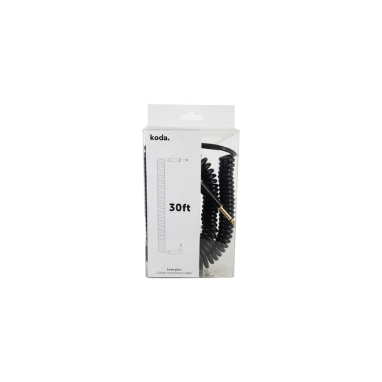 Dây Cáp Kết Nối Koda Plus Coiled Instrument, 30ft, Black-Mai Nguyên Music