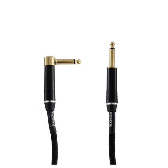 Dây Cáp Kết Nối Koda Plus KIC10TW Straight-Angled Instrument, 10ft, Black Tweed-Mai Nguyên Music