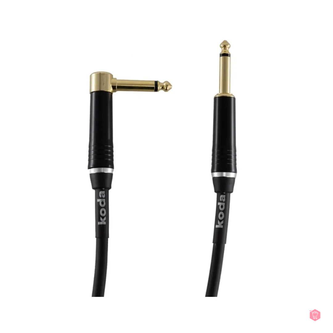 Dây Cáp Kết Nối Koda Plus KIC20RA Straight-Angled, 20ft, Black-Mai Nguyên Music