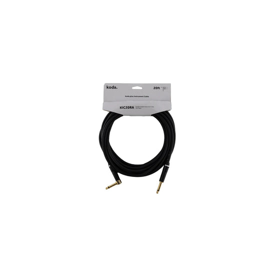 Dây Cáp Kết Nối Koda Plus KIC20RA Straight-Angled, 20ft, Black-Mai Nguyên Music